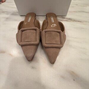 Manolo Blahnik Maysale Mule with Buckle Size 40